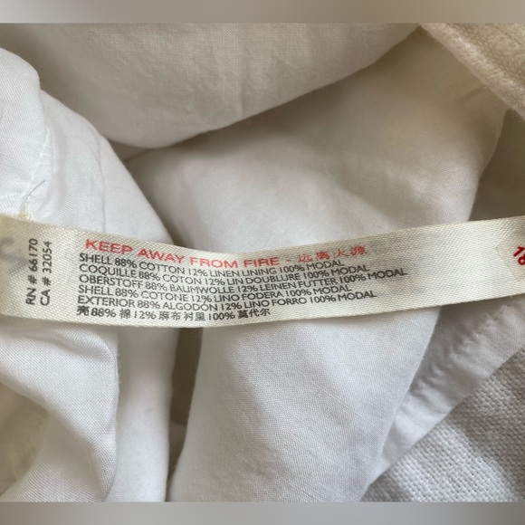 Free People Cotton/Linen White Dress size large - Picture 4 of 11